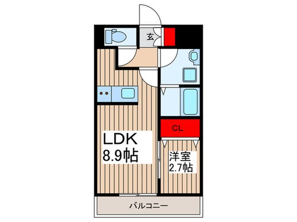 リーブルファイン東大沢の物件間取画像